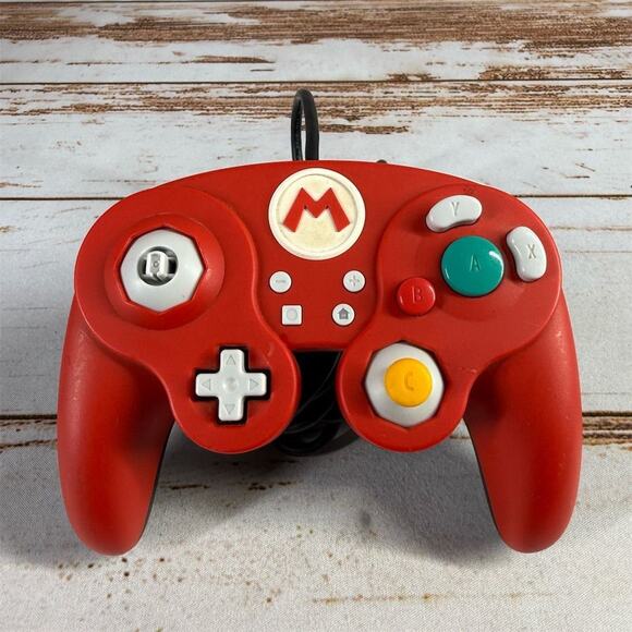 PDP Official Nintendo Switch Wired Fight Pad Pro Controller Red Mario Edition - Picture 1 of 5